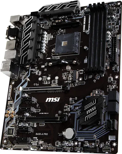 Vista 3 de MSI Pro AMD B450 AM4 ATX DDR4-SDRAM Placa base