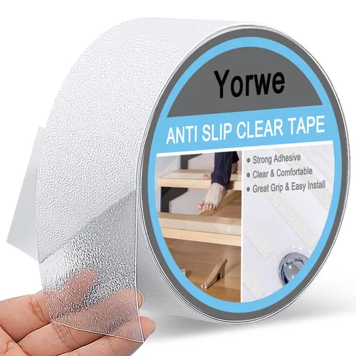 Vista 7 de Yorwe Cinta antideslizante, cinta de seguridad transparente