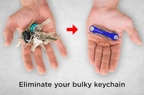 Vista 3 de KeySmart Classic - Llavero compacto con soporte y organizador 2 14 llaves