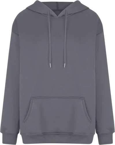 Vista 2 de Sudaderas con capucha para mujer, de gran tamaño, ajuste holgado, manga larga, con cordón, casual, linda, ropa de otoño