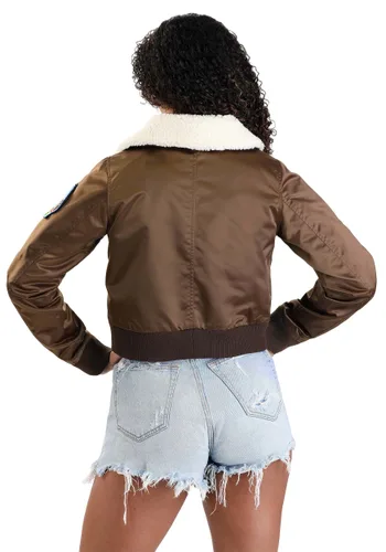 Vista 2 de Disfraz de Chaqueta Bomber para Mujer de Top Gun Multicolor