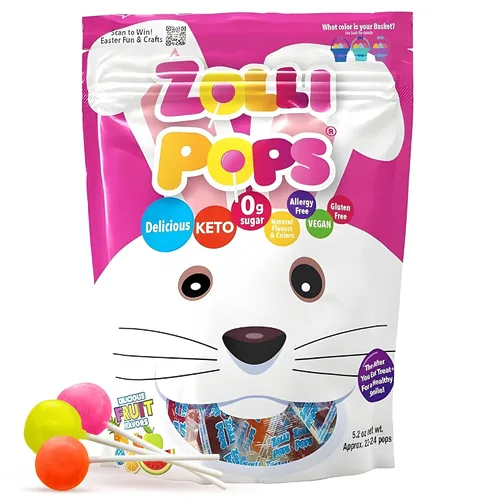 Vista 9 de Zolli Ball Popz Clean Teeth - Caramelos sin azúcar, sin colorantes, aptos para dieta keto y diabéticos, golosinas aprobadas por dentistas para niños