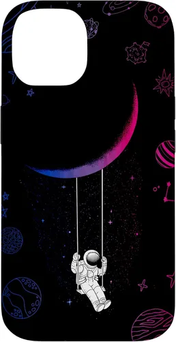 Vista 4 de Astronaut Moon Bisexual Flag Space LGBTQ Gay Pride Ally Bi Case for iPhone 17