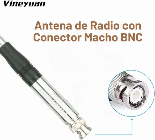 Vista 3 de 51.2 in 27MHz CB antena BNC macho para QYT Kenwood Icom