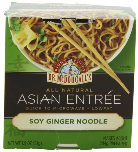 Vista 6 de Dr. McDougall's Teriyaki - Fideos asiáticos orgánicos - Fideos Ramen veganos - Tazas de fideos Ramen instantáneos - Ramen vegetariano - 1.9 onzas