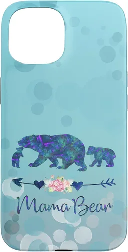 Vista 6 de iPhone 12 Pro Max - Carcasa para iPhone 12, diseño floral, color azul claro