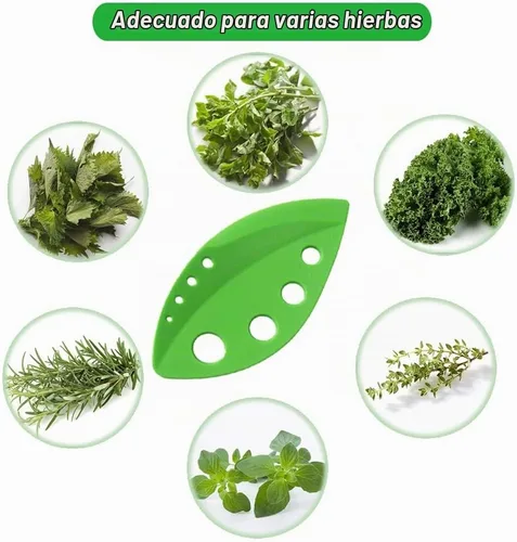 Vista 7 de Juego de 3 herramientas para pelar hierbas con tijeras de acero inoxidable de 5 cuchillas, tijeras de carne resistentes, herramienta de pelado