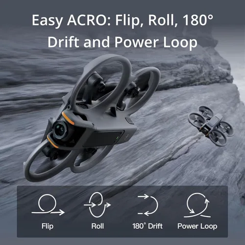 Vista 5 de DJI Avata 2 Fly More Combo (1 batería), drones FPV con cámara para adultos 4K, experiencia inmersiva, protector de hélice integrado, fácil