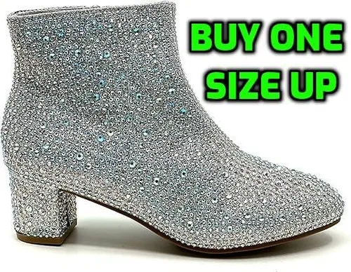 Vista 2 de Forever Botines con diamantes de imitación para niños