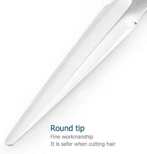 Vista 9 de Tijeras de corte de cabello de 5.5 pulgadas y tijeras de adelgazamiento de cabello de 5.75 pulgadas Tijeras de peluquería de peluquería 440C Kinsaro