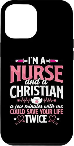 Vista 25 de iPhone 16 Christian Nurse Jesus God Funny Nursing RN LPN CNA - Funda para mujer