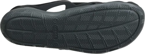 Vista 6 de Crocs Sandalias de malla Swiftwater para hombre, NegroGris (Slate Grey), 8