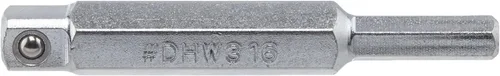 Vista 2 de Uniweld DHW316 Adaptador de llave hexagonal doble de 3/16 pulgadas y 5/16 pulgadas para llave de trinquete de servicio