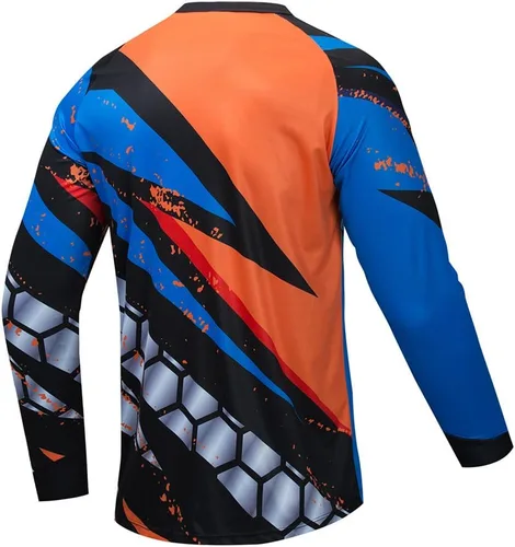 Vista 91 de Hotlion Camiseta de ciclismo para hombre, manga larga, MTB Motocross, ropa de carreras todoterreno