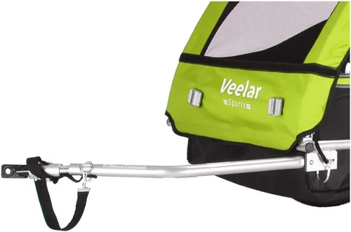 Vista 7 de Veelar - Remolque de bicicleta deportiva para 1 o 2 niños pequeños, portabicicletas