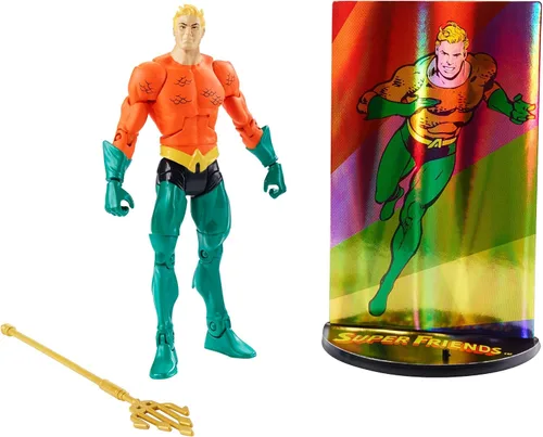 Vista 3 de DC Super Friends Figura de Aquaman de Super Friend Multiverse Super Friends