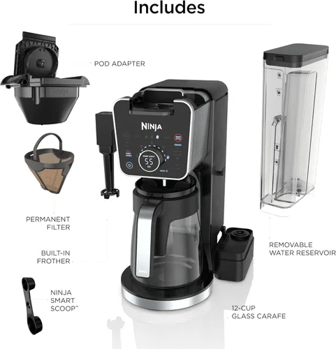 Vista 10 de Ninja Cafetera de goteo especial, DualBrew Pro, negro CFP307