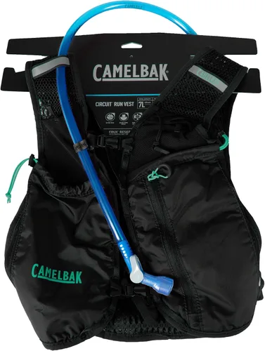 Vista 2 de CamelBak Circuit Run - Chaleco de hidratación con depósito de 50 onzas, diseño ligero y transpirable y almacenamiento para correr y entrenar de Negro