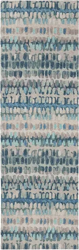 Vista 19 de Dash & Albert Paint Chip Hand Micro Hooked Wool Rug, 2' X 3', Bark Abstract