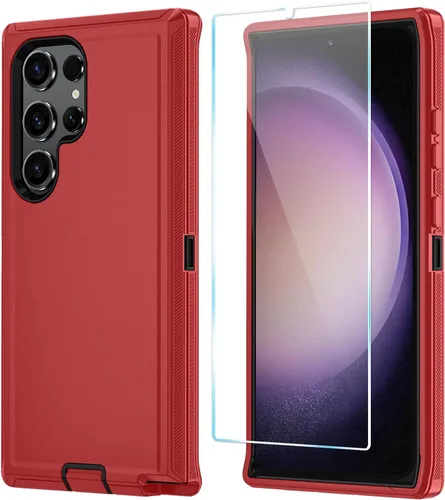 Vista 21 de ONOLA Funda para Samsung Galaxy S23 con protector de pantalla HD, resistente, a prueba de golpes y caídas, 3 capas, para Galaxy S23 de 6.1 pulgadas