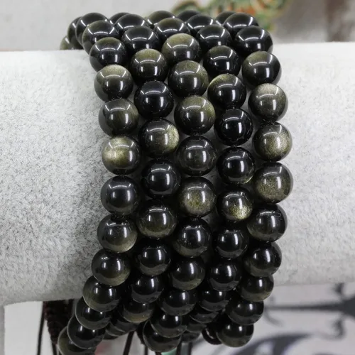 Vista 3 de Keleny Gemas semipreciosas de cristal, cuentas redondas de 0.315in, ajustables, trenzadas, macramé, con borlas unisex, Piedra