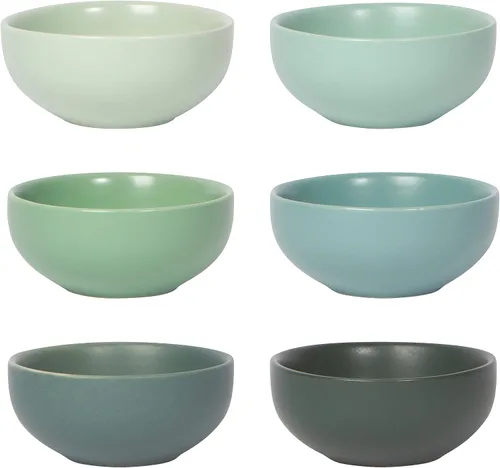 Vista 15 de Now Designs Canyon - Juego de tazones de cerámica, plato para salsa de soja, juego de 6, 2 oz