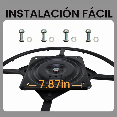 Vista 6 de Kit de conversión de base giratoria para silla reclinable de 24 pulgadas