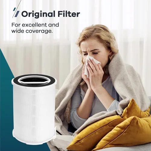 Vista 8 de WELOV P200S - Filtro de repuesto para purificador de aire, paquete de 2 unidades, 3 en 1 H13 True HEPA y filtro de carbón activado de alta
