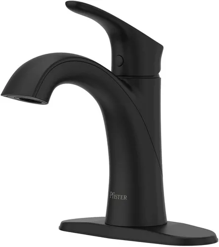 Vista 10 de Pfister Weller LG42WR0K - Grifo de lavabo de baño de una sola manija, instalación de 1 agujero o 3 agujeros, acabado de níquel cepillado con drenaje