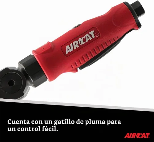 Vista 3 de AIRCAT 811 Llave de trinquete de cabeza flexible de 1/4", par máximo de 35 ft-lb, 240 RPM