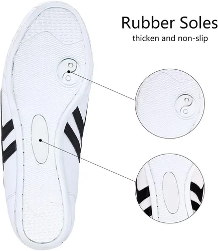 Vista 7 de Taekwondo Zapatos Fu Zapatos Taichi, Deporte Boxeo Kung Fu Taichi Zapatos de boxeo para una bolsa de almacenamiento para hombres y mujeres Niños