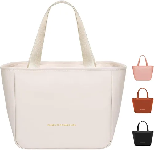 Vista 7 de Lonchera para Mujeres, Bolsa de Almuerzo para Mujeres Simple Reutilizable Aislada Bolsa Tote de Almuerzo Linda Bolsa Refrigeradora de Almacenamiento