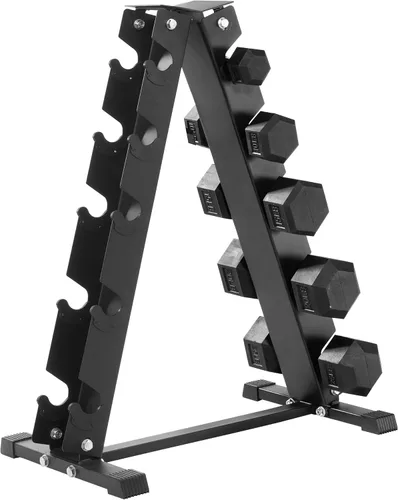 Vista 2 de Iron Crush Soporte para mancuernas con marco A, capacidad de peso resistente de 500 libras para el hogar o el gimnasio