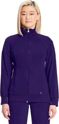 Vista 14 de Infinity by Cherokee 2391A - Chaquetas médicas con cremallera frontal para mujer, tela elástica en 4 direcciones
