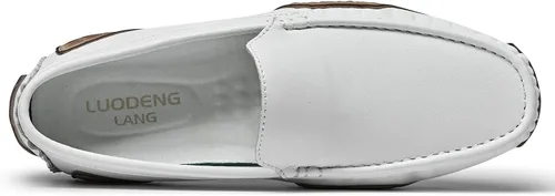 Vista 3 de Mocasines casuales para hombre, mocasines para conducir, mocasines Penny con suela de goma, suaves y ligeros, zapatos planos sin barco..