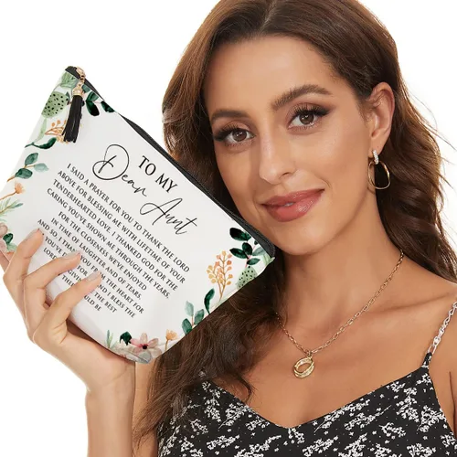 Vista 2 de Regalos para tía, regalos para tía de sobrina sobrino, regalos de agradecimiento, regalos inspiradores para mujeres, ella, tía, tía, tía, bolsa
