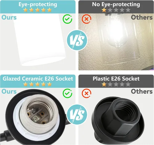 Vista 5 de Lámparas de baño negras de 3 luces, modernas luces de tocador sobre el espejo, apliques de pared de baño con pantalla de vidrio blanco, enchufe E26