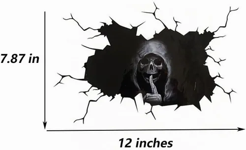 Vista 6 de Calcomanías de calaveras de muerte silenciosa para auto camión