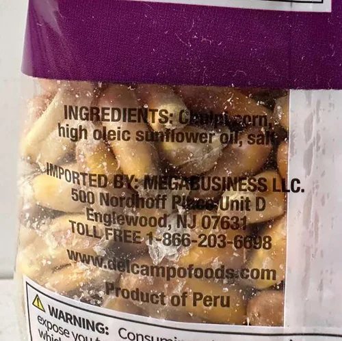 Vista 5 de DEL CAMPO Bocadillos andinos Maíz Chulpi crujiente salado Chulpe de maíz frito salado 4.59 oz Paquete de 2 Producto de Perú