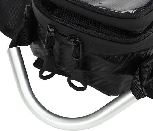Vista 9 de Keenso Bolsa de tanque Bolsa de sillín de motocicleta Resistencia al polvo Bolsa de tanque de combustible Bolsa de bolsa estable