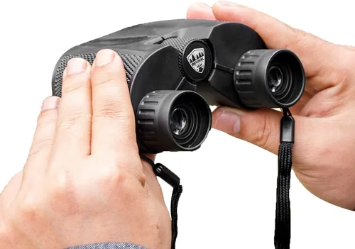 Vista 2 de E Tronic Edge Prismáticos para adultos – Profesional para la observación de aves, caza, senderismo y viajes – Compacto para hombres y mujeres