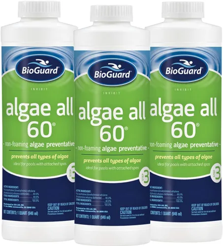 Vista 3 de BioGuard Algae All 60 preventivo de algas no espumantes, 1 cuarto de galón