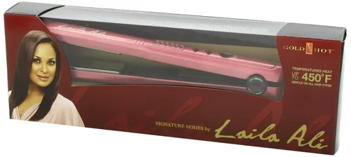 Vista 3 de Gold 'N Hot Signature Series Laila Ali Professional Titanium Led Plancha alisadora, 1 pulgada