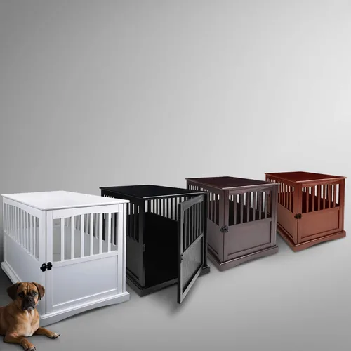 Vista 5 de Casual Home - Jaula grande de madera para mascotas New Espresso