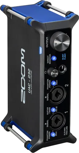 Vista 7 de Zoom Convertidor de audio UAC-232 con flotador de 32 bits, interfaz de audio, 2 entradas combinadas XLR/TRS, salidas de auriculares, frecuencia