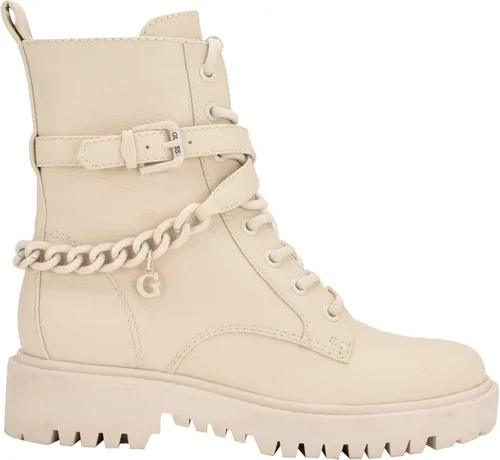 Vista 3 de GUESS US Olisie - Botas de utilidad con hebilla para mujer, Charol negro