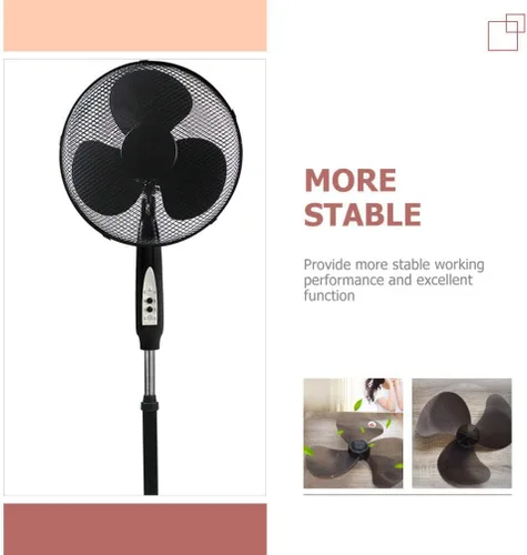 Vista 6 de DOITOOL Repuesto de cuchilla de ventilador de plástico de 16 pulgadas con cubierta de tuerca, 3 hojas universales para ventiladores de pie, pedestal