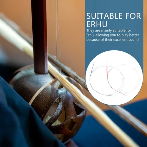 Vista 9 de SUPVOX 15sets Full Erhu Strings Wire Core Wire High Resonance Comfortable Hand Feel Erhu Accessories