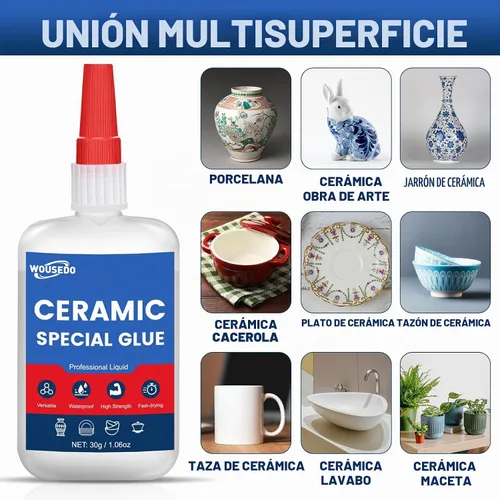 Vista 9 de Pegamento de cerámica 2 x 1.06 oz, adhesivo instantáneo impermeable y de alta resistencia