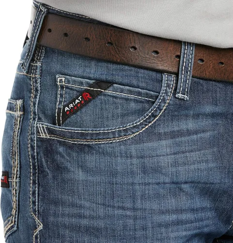 Vista 3 de Ariat Pantalones relajados con corte de bota Workhorse, marino
